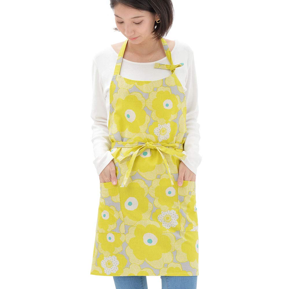 

Fabrizm Apron Made in Japan Work Apron Short Length Papola Yellow 1525zye Width/95cm, Length/66cm