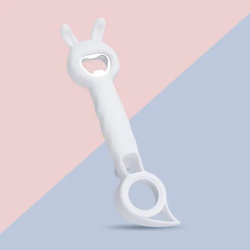 4 In 1 Beer Bottle Opener Multi-purpose Beverage Jar Can Bottle Cap Opener Plastic Corkscrew Dining Bar Gadgets Kitchen Tool New
