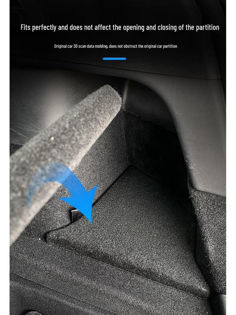 Tesla Model Y Kofferraum Seitenaufbewahrungstasche - Originales Innenraumzubehör