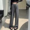 Gnomon Wide Leg Pants Women Spring Autumn Summer Thin Loose Straight Draped Lazy Sports Casual Pants