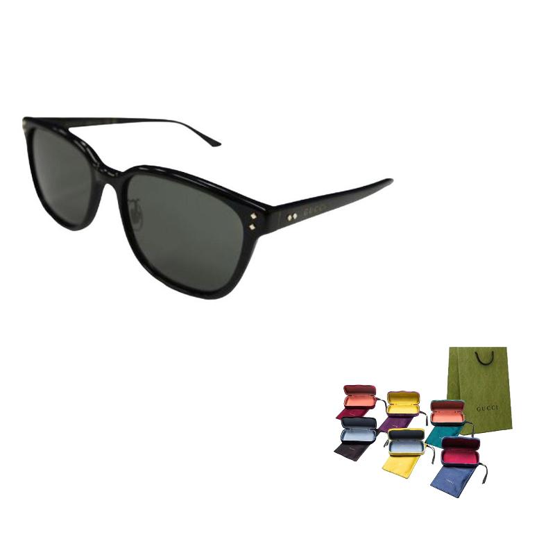 GUCCI Plastic Recycled Acetate Square Sunglasses Men's Black