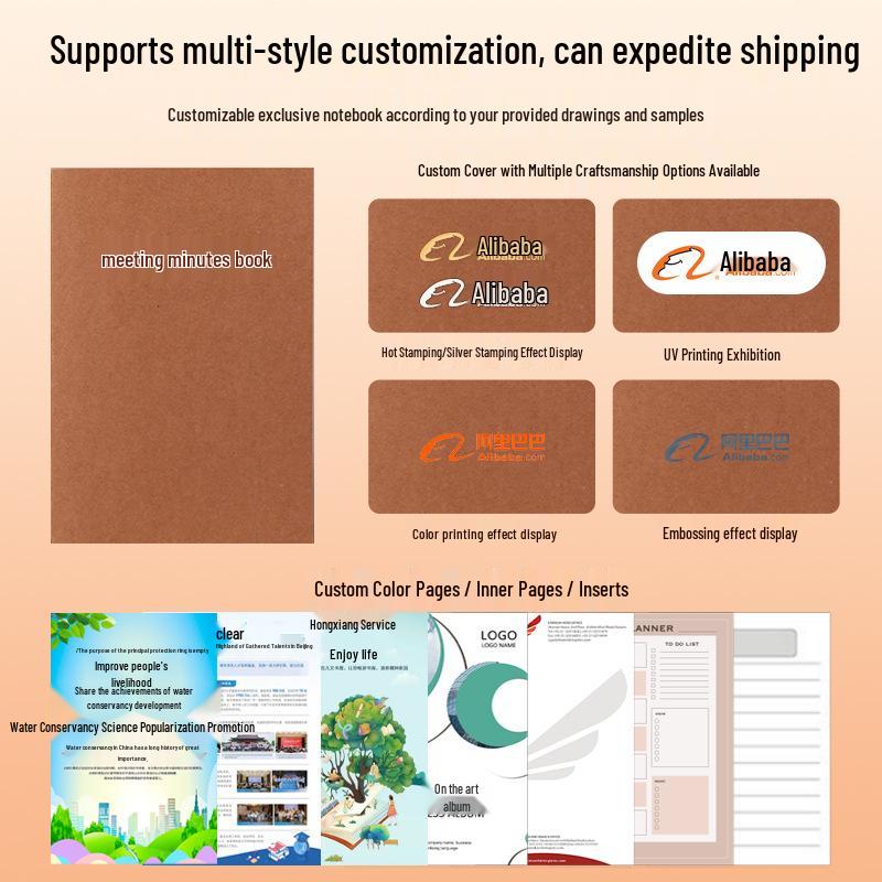 Notes na minuty zebrania formatu A4, oprawa spiralna, z nadrukiem logo, do użytku biznesowego