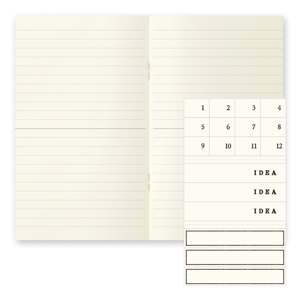 DESIGNPHIL Midori MD Notebook Light Set, B5 Ruled, 3-Pack