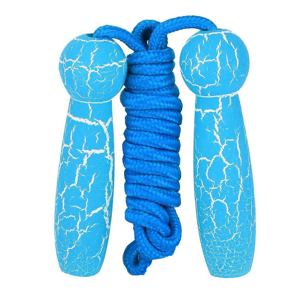 Wooden Adjustable Skipping Rope Fitness Children Students Adult Jump Ropes ToyBlue