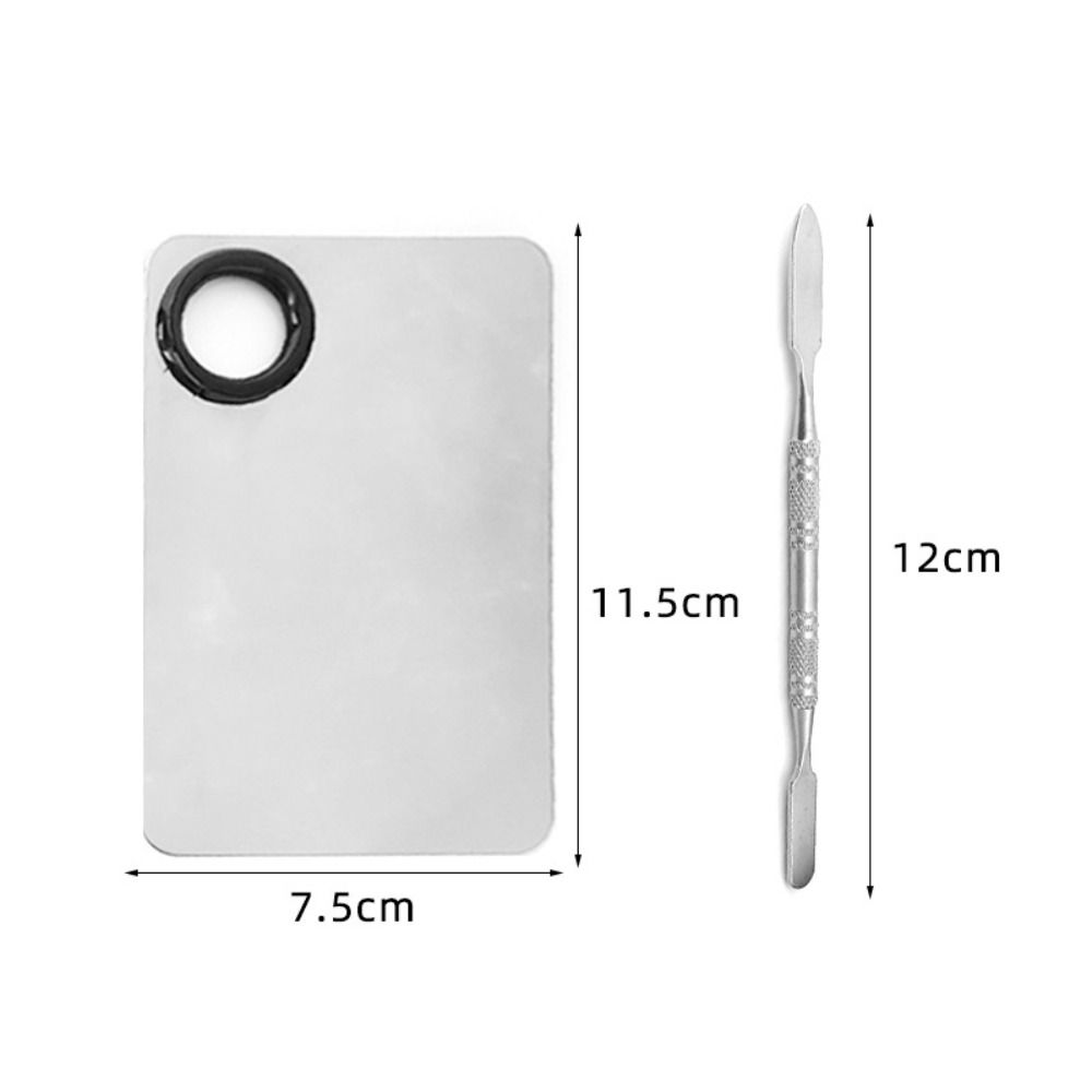 

Лопатка Нержавеющая сталь Палитра для макияжа Красота Тональный крем Тени для век Инструмент для смешивания Масляная живопись style 1