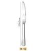 Light luxury pattern stainless steel western food tableware steak knife fork spoon retro mirror set