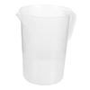 HEMOTON 5000ml Plastic Measuring Cup Set, Clear Measuring Jug with Nesting Stackable Spout and Handle for Baking, Cooking, Kitchen, and Lab Use