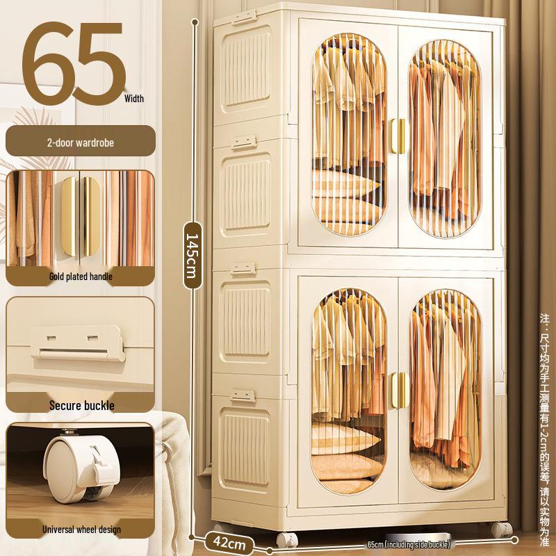 Foldable Wardrobe & Storage Organizer for Baby Clothes, Snacks, Toys, and More