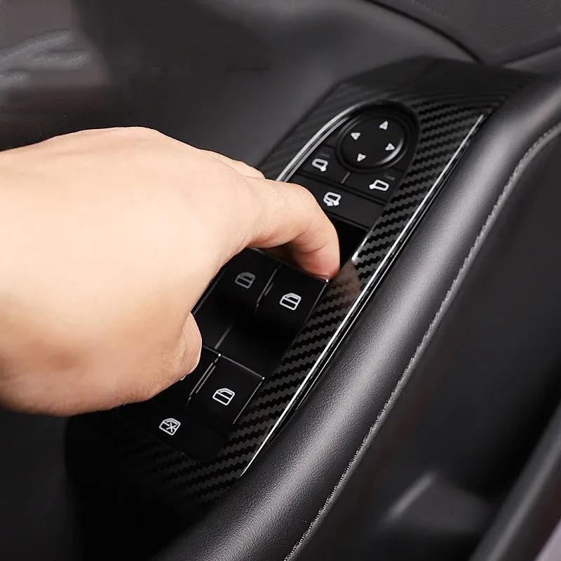 For Mazda 3 BP -  2024 2025 Stainless Steel Window Switch Panel Adjust Cover Trim Stickers Strips Garnish Decoration