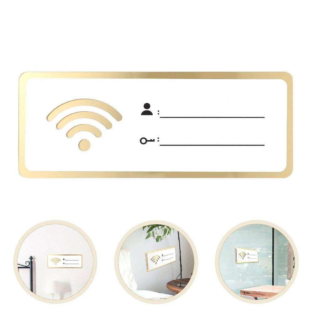 Acrylic WIFI Password Board Handwriting WIFI Signage WIFI Signs Plaques  Hotel