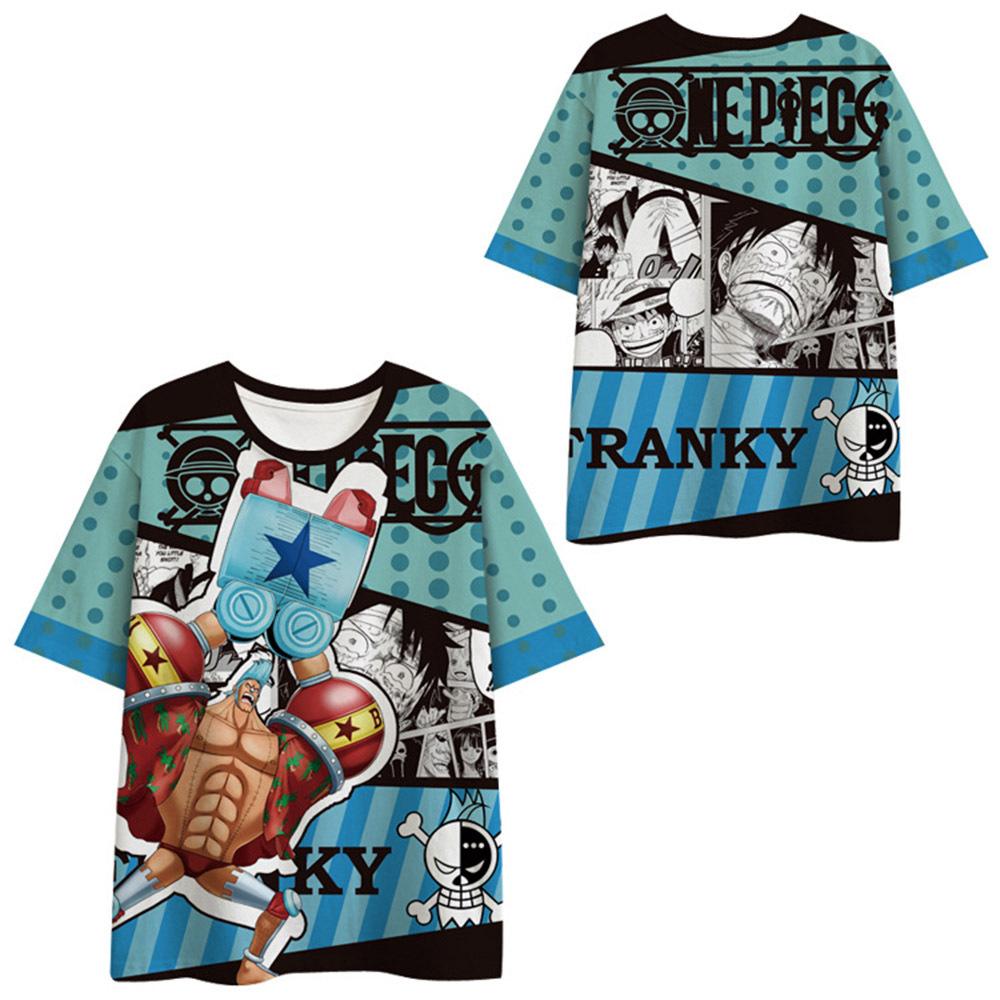 13 Colors ONE PIECE T Shirt for Men Women Summer Clothing Fitness O Neck Anime Man T-shirt for Male Oversized New Men T-shirts Tops
