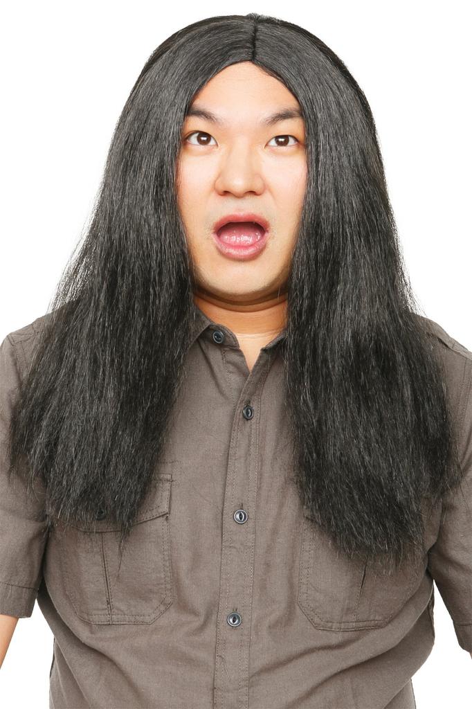 Clearstone Katsland Cosplay Halloween Long Black Black Wig, Hair, Unisex,