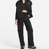 Nike Solid Color Logo Drawstring Casual Pants Women Bottoms Black FB8285-010