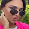 Vintage UV400 Protection Hexagon Sunglasses Retro Trendy Rimless Sun Glasses Y2K Accessories Beach/Travel/Streetwear
