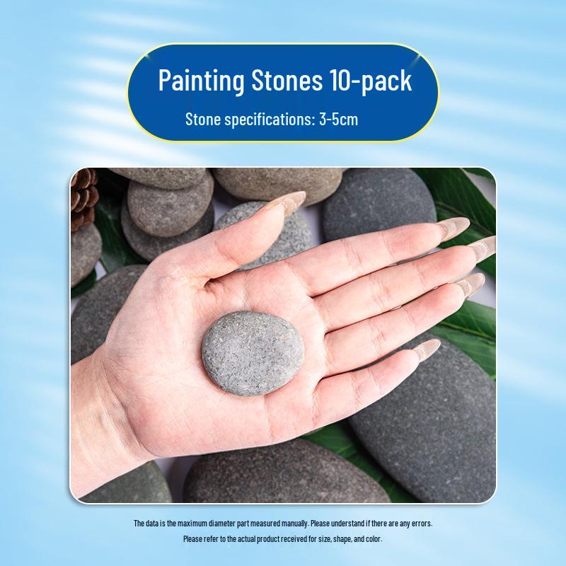 Hand-Painted Pebble Set for Kids - DIY Art & Craft Kit