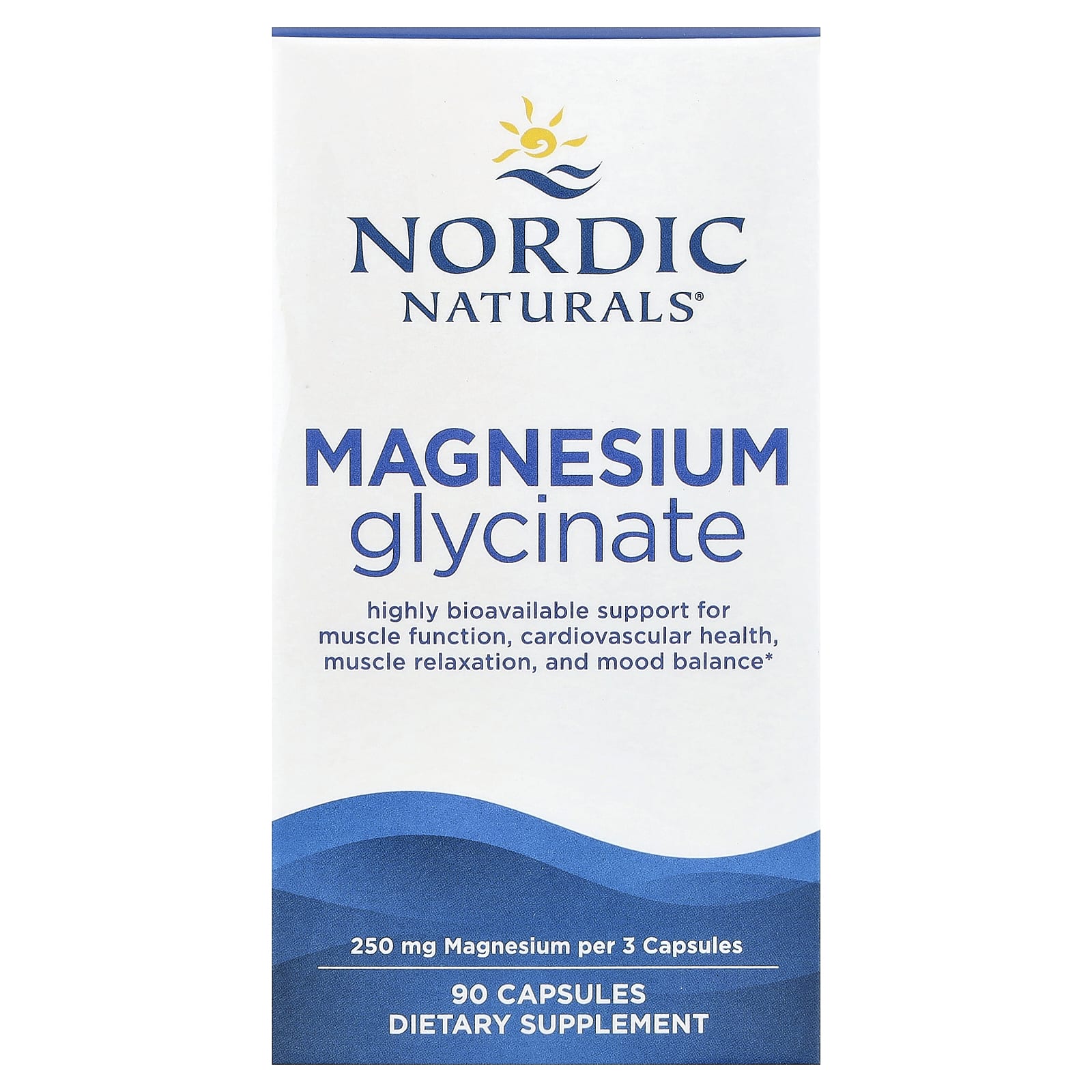 

Nordic Naturals, Magnesium Glycine, 90 Capsules (83 mg per capsule)