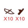 MOC Medieval Building Blocks Character Parts Model Toy Castle Knight Soldier Sword Bow Armor Shield Spear Piercing Parts Bricks