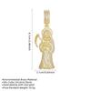 Father Jude Pendant Necklace Copper Micro-Inlaid Zircon Titanium Steel Necklace Fashionable Clavicle Chain