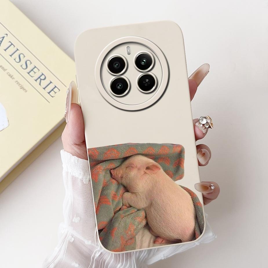 For Realme 12 Pro Plus Case RMX3840 Cute Cartoon Cover Soft Silicone Phone Case For Realme 12 Plus 12X Realme12 Pro + Bags Shell