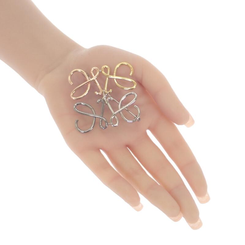 Loewe J000245X10 Brooch Multicolor/gold Metal Women