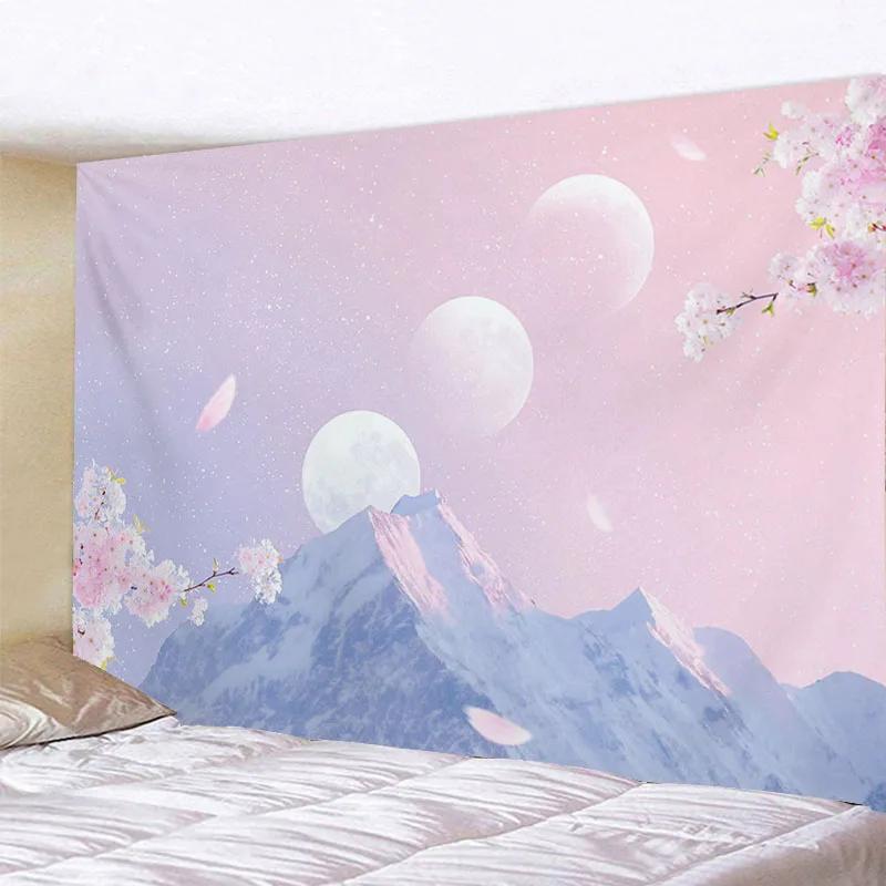 Красочные Небеса Творческий Абстрактная Мода Фон Украшения Гобелен Девушка Исцеление — фото 3