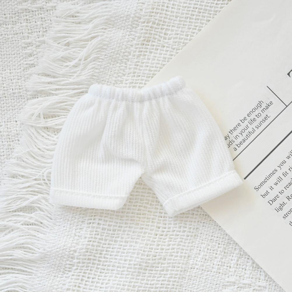 

Для 17см куклы Лабубу Шорты Модная одежда Толстовки Одежда для кукол Подходящие по цвету толстовки Аксессуары для кукол Милое украшение Маленькая одежда белый