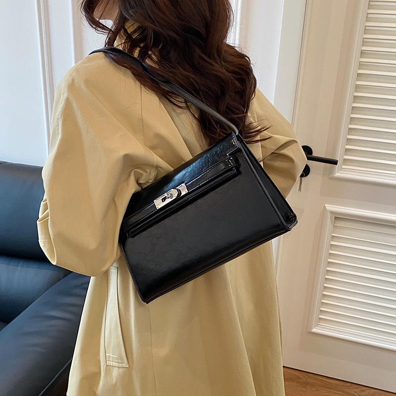 Herbst und Winter Retro Maillard Mode kleine Tasche Damen neue Umhänge kleine quadratische Tasche einzelne Schulter Achseltasche