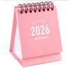 2026 Mini Desk Calendar Creative Coil Calendar Planner Desktop Ornament Decoration Office Stationery