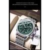POEDAGAR Casual Man Clock Chronograph Date Waterproof Luminous Quartz Watches Stainless Steel Fashion Wristwatch Reloj