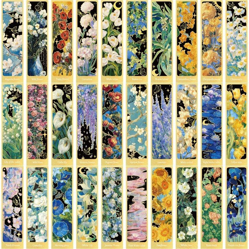 30 teile/satz Ins Landschaft Charakter Lesezeichen Kreative Handbuch DIY Abstrakte Papier Karten für Studenten Lehrer Tag Geschenk