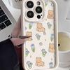 Cute bear applies to iphone16pro mobile phone case Apple 15 girl 14 days and South Korea 13promax new 12x