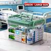 Multifunctional Home Medical Box Double Layer Medicine Chest Portable Emergency Drug Storage Case Family First Aid Kit