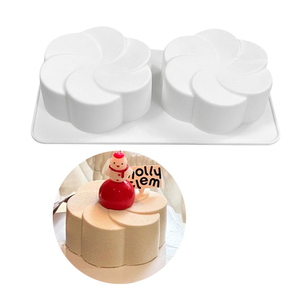 Flexible Silicone Flower Mousse Molds Functional Fan Shape Silicone Molds Perfect For Baking And Crafting Projects