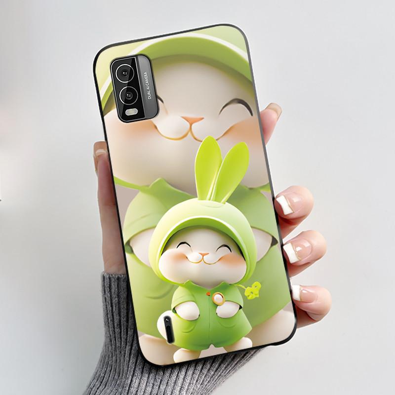 Phone Case for Nokia C210 C110 C300 Cases Luxury Dragon Cute Cool Boys Girls Black Soft TPU Protective Cover Shockproof Fundas