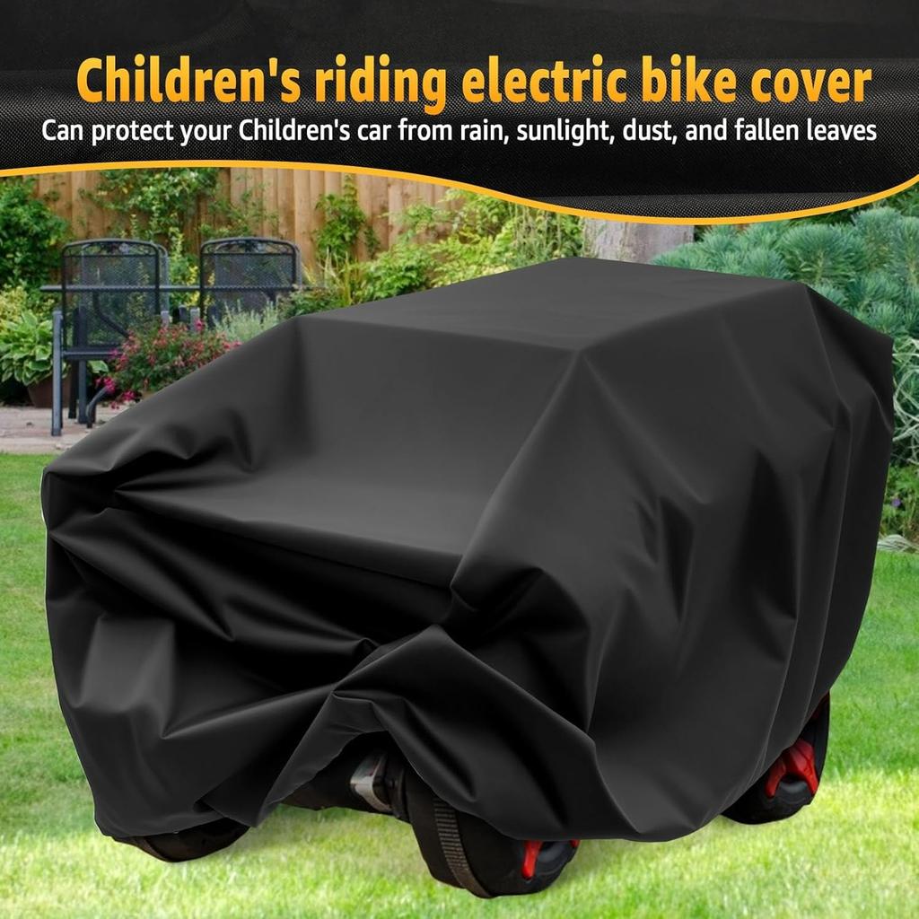 Kids Electric Car Cover Waterproof Oxford Cloth Tear Resistant Quad Bikes Cover Anti-UV Dustproof Kids Electric Ride-Ons Car Covers Outdoor