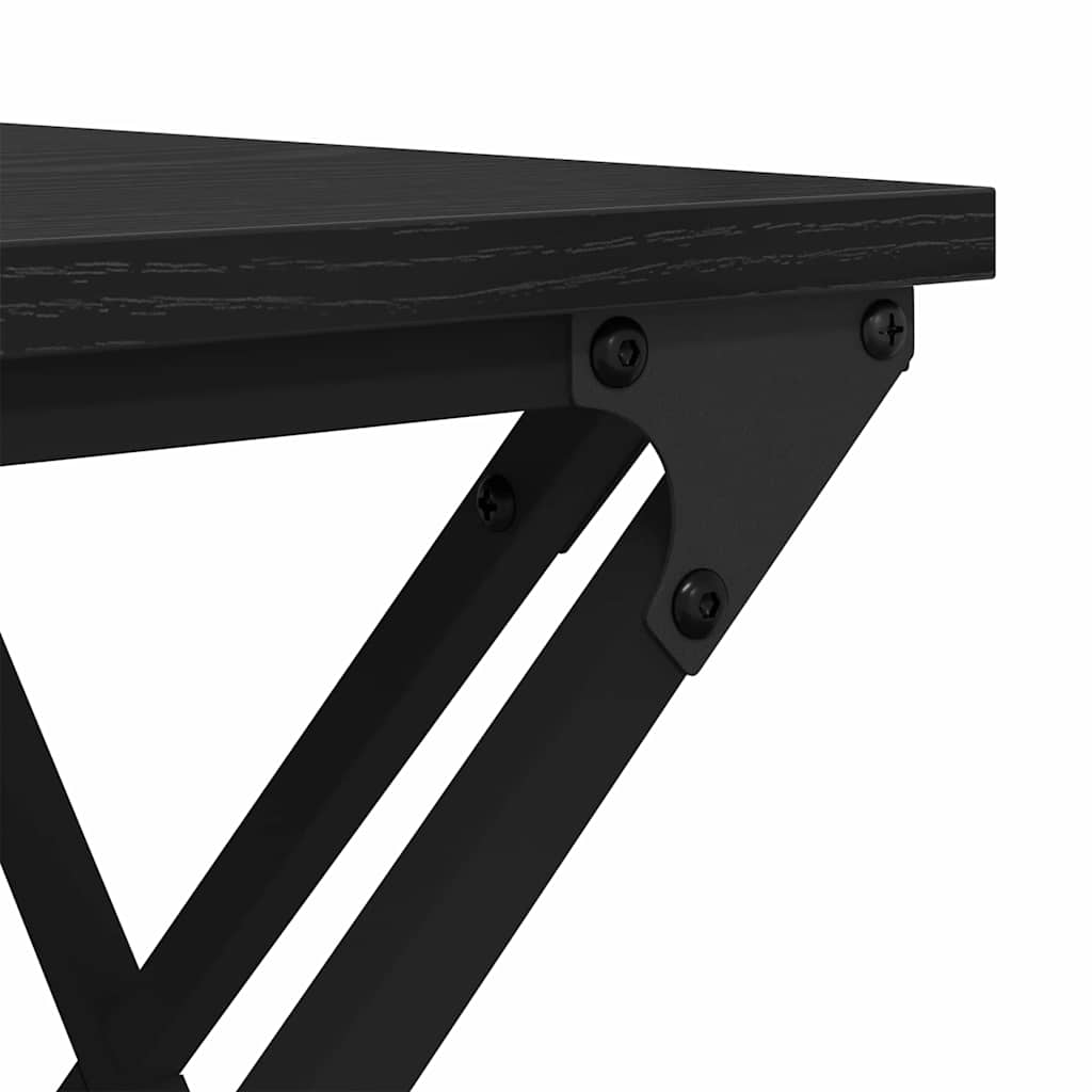 Coffee Table Black Oak Look 100 x 49 x 40 cm Wood Based Panel