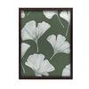 Minimalistyczny Plakat Liści Ginkgo Biloba Minimalistyczny Plakat Liści Ginkgo Biloba, 50X70 Cm, Rama Aluminiowa Czarna, Papier Matowy 230 Gsm