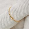 [925SILVER]CONNECT setTING bracelet(14K GOLD color)