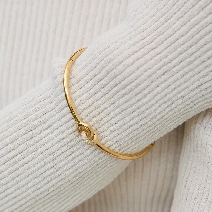 [925SILVER]CONNECT setTING bracelet(14K GOLD color)