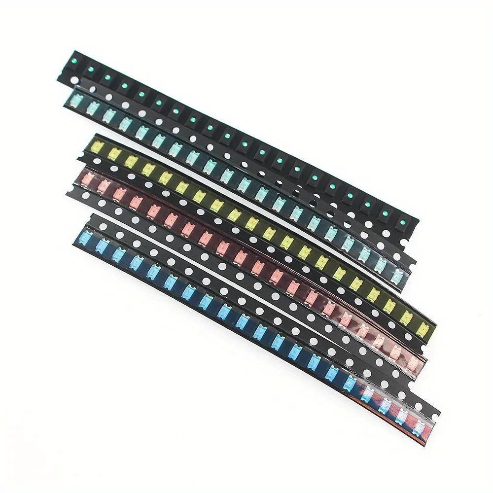100pcs/set 0603 0805 1206 1210 5050 5730 SMD LED Kit Miniature LED Red White Yellow Green Blue Light Emitting Diode