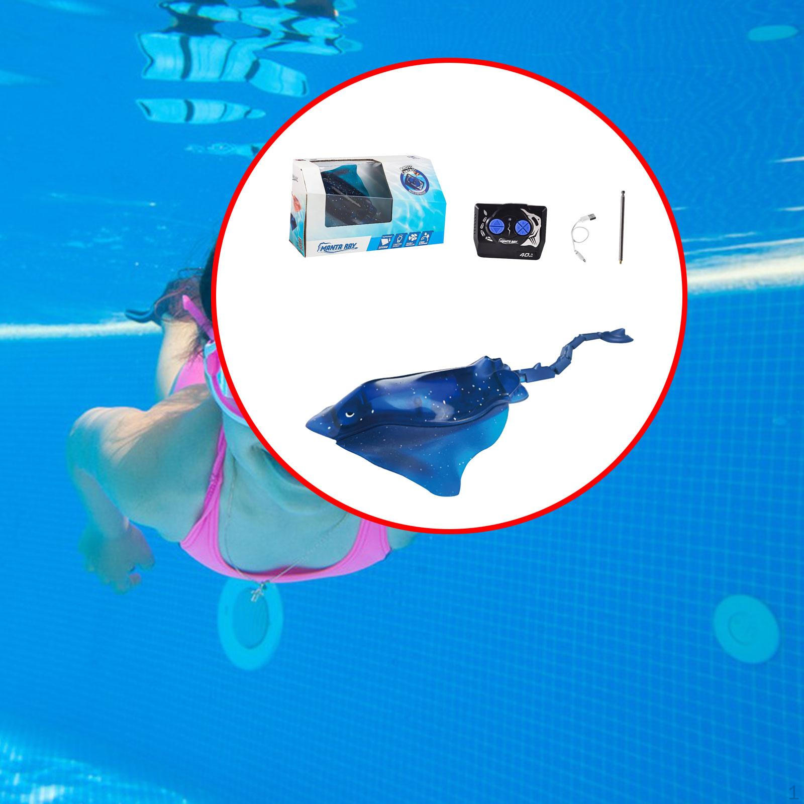 Игрушечная лодка RC Water Forward Backward High Speed Remote Control Manta Ray для розовый — фото 7