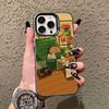 Vintage Sleepy Cat & Home Furnishings Artistic Laser Phone Case For iPhone 11 12 13 Mini Pro Max 17 16 15 14 Pro Max Plus Covers