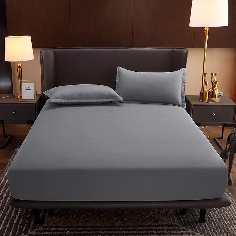 All-Cotton Non-Slip Fitted Bed Sheet and Mattress Protector