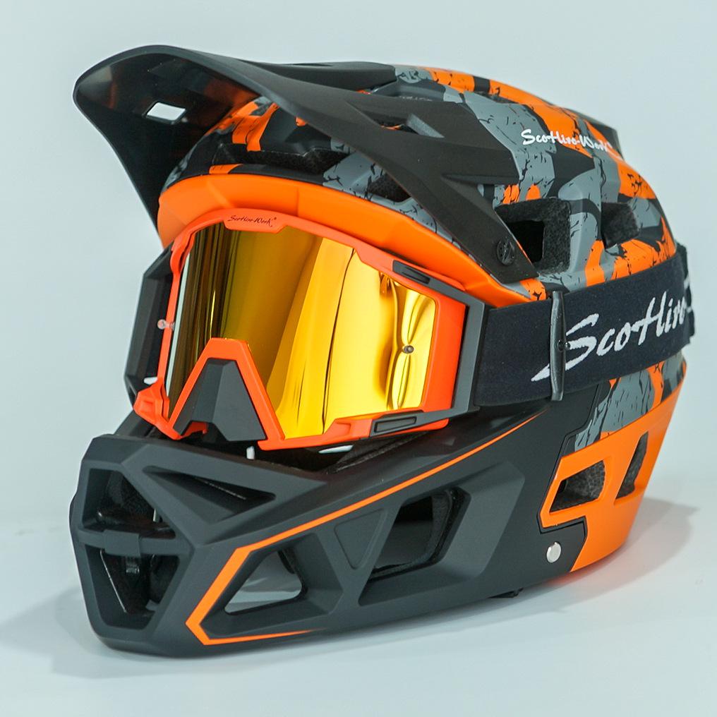 SCOHIROWORK Super Light Full Face BMX & Mountain DH Off-road Helmet