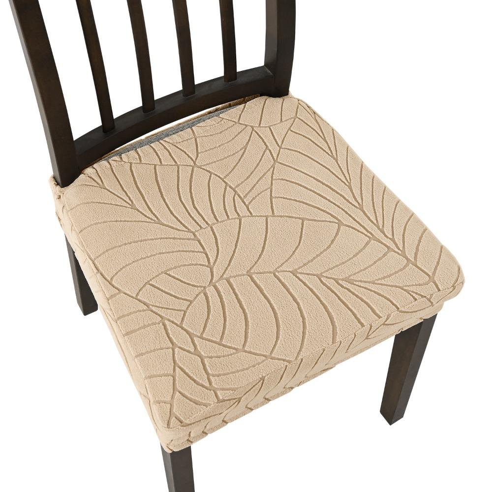Solid Color Chair Seat Cover Washable Anti-dirty Chair Slipcover Chair Cushion Cover Restaurant