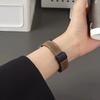 New Band For Apple Watch 46 44 40 45 41 49 42 38mm Magnetic Buckle Soft Strap For Ultra Series 10 9 8 SE 7 6 5 4 3 Watchband