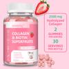 Hydrolysiertes Kollagen (Typ I II II V X), Biotin, Keratin, 60 Gummibärchen pro Flasche