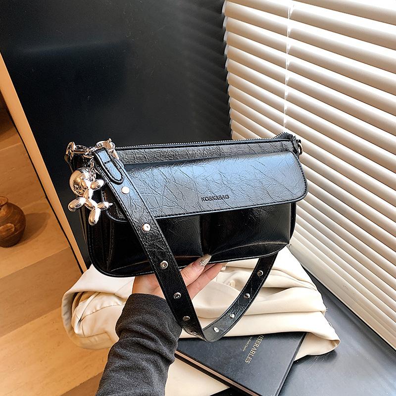 Large-capacity bag women's summer new niche messenger bag casual shoulder underarm small square bag