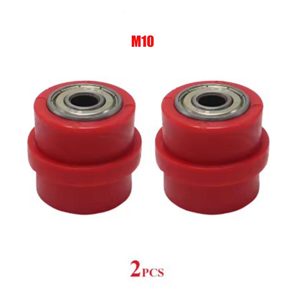 2pcs 8mm 10mm Motorcycle Chain Tensioner Motocross Wheel Guide Drive Roller Pulley ATV Moto Accessories Enduro Dirt Pitbike