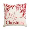 1Pc/4Pcs Christmas Pillow Cover, Merry Christmas Hello Winter Vacation Sofa Cushion Cover Decoration Living Room Cushion Cover